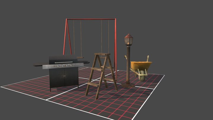 DAE 5 Finished Props - Forest Loner 3D Model