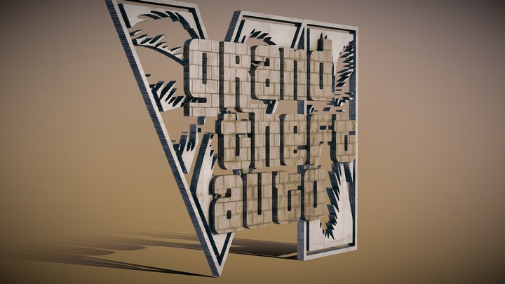 GTA VI Logo metal