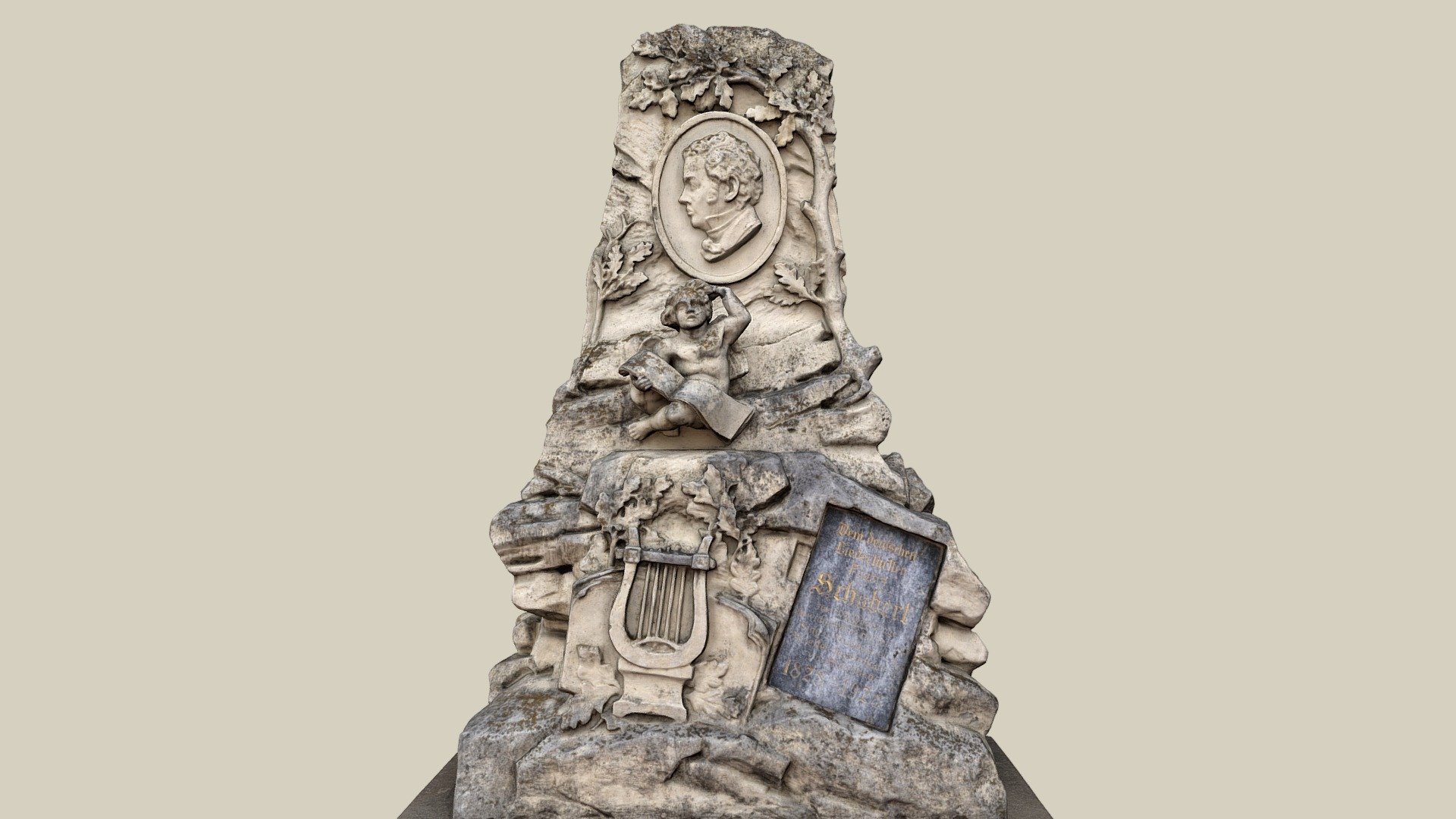 Schubertdenkmal — Sketchfab embed 3D viewer