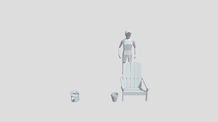 Grandma's House - 3 Simple props 3D Model
