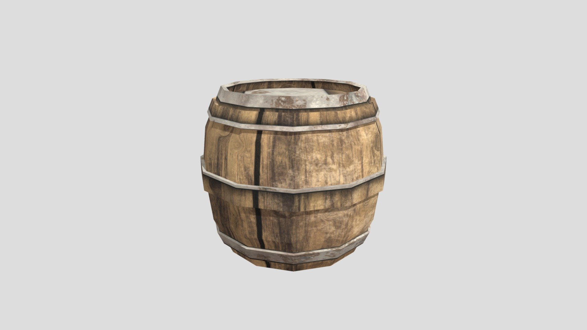 Barrel with realistic texture - Download Free 3D model by CharleyRBarks ...