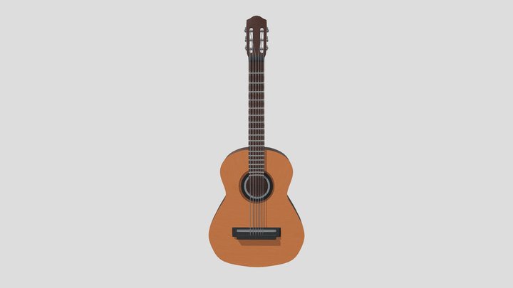 Acoustic Guitar – Modello 3D gratuito STL