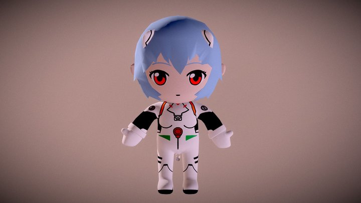 Rei Plush - Neon Genesis Evangelion 3D Model