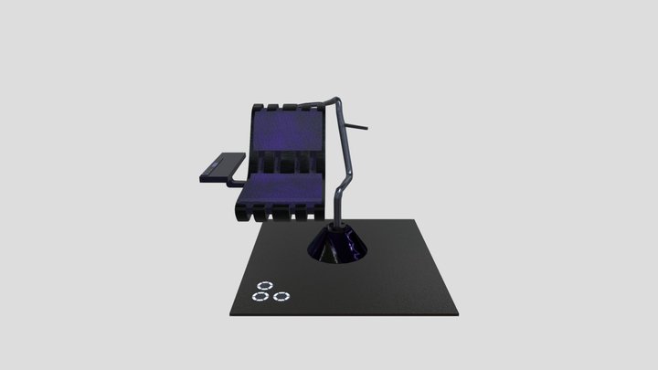 Cyberpunk Office Chair 3D Model
