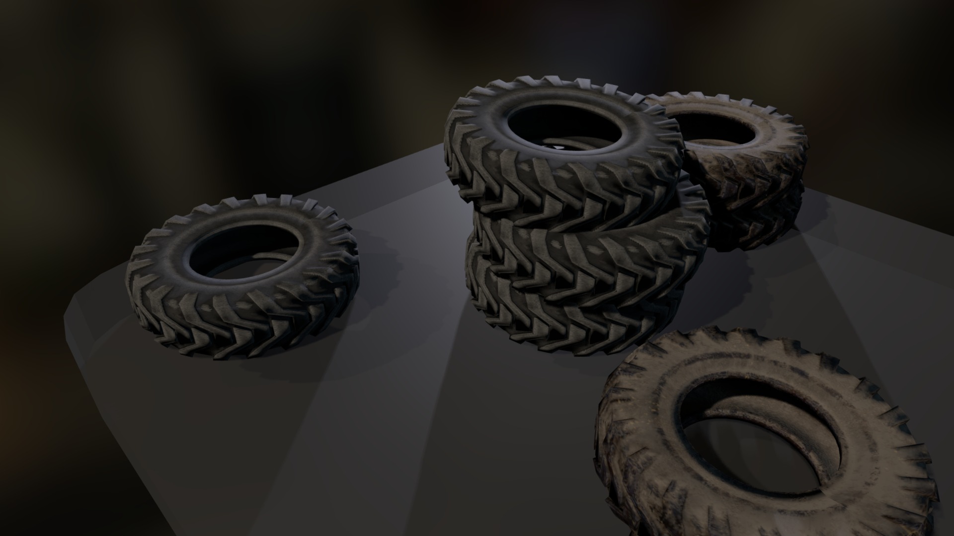 3D model wheel - This is a 3D model of the wheel. The 3D model is about a group of metal objects.