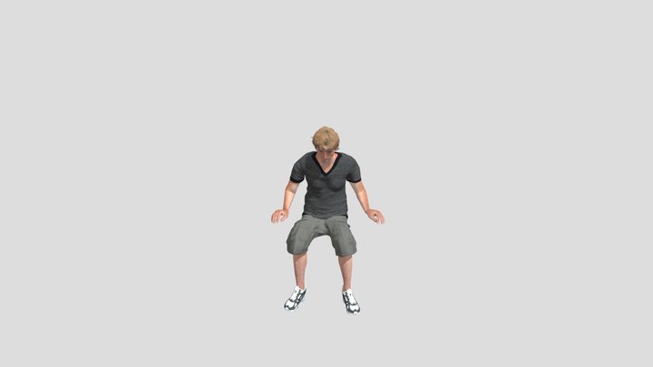 Seated Idle 3D Model