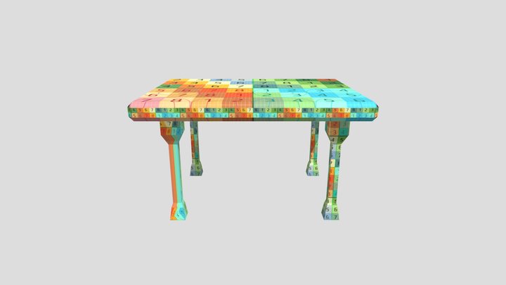 UV_Table 3D Model