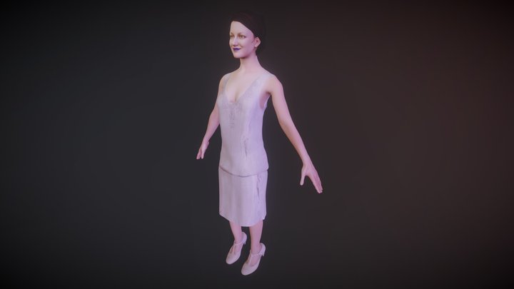 Pearl Flapper Avatar 3D Model