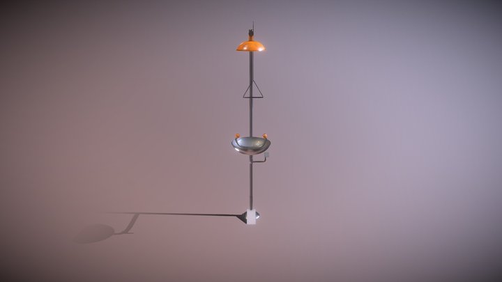 Emergency Shower Station 3D Model