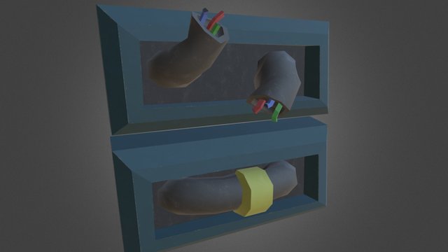 Broken / Repaired Pipe [Spaceship Indweller] 3D Model