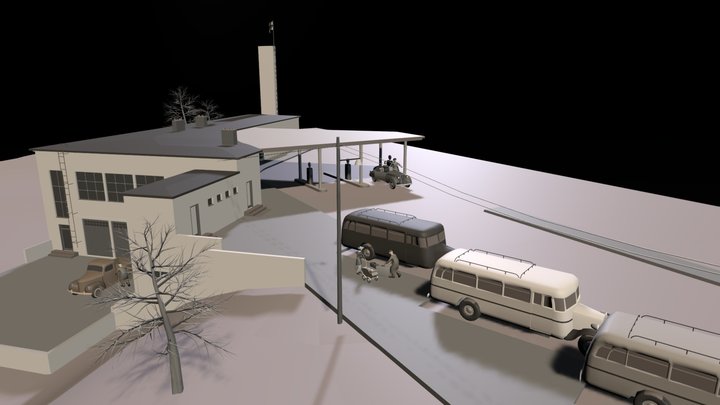 Sortavalan linja-autoasema 3D Model