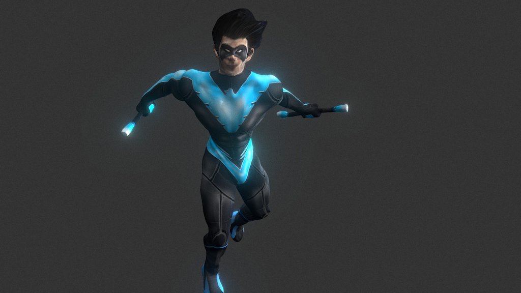 Nightwing - 3D model by Sebastian Röver (@Brinihollywood) [e1fc451 ...