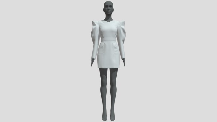 Women's dress - bright face女连衣裙-亮面