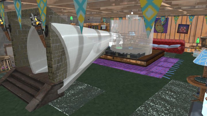 Gorilla Tag Basement Map 3D Model