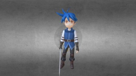 practice:Chara Wait 3D Model