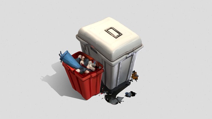 TrashCan 02 – Modello 3D gratuito STL