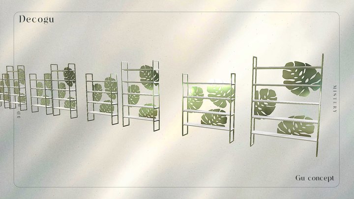 TropiSpace Tropical Divider Shelf 3D Model