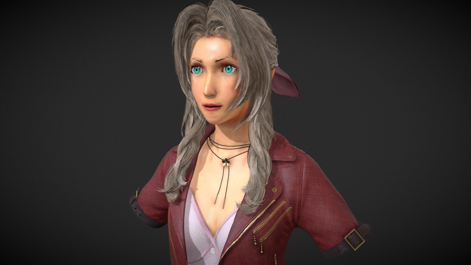 Aerith-Bust statue