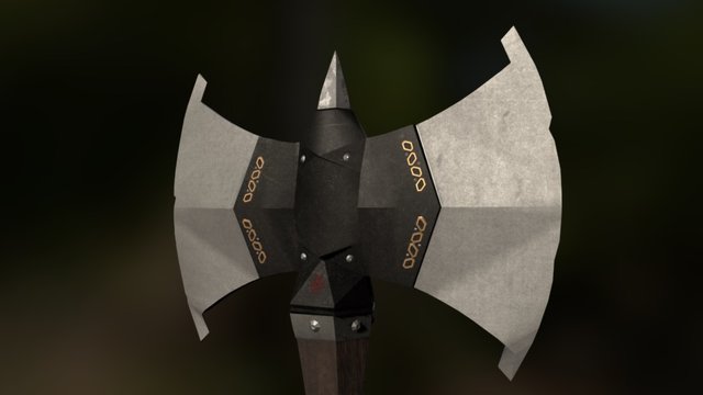 Battle Axe 3D Model