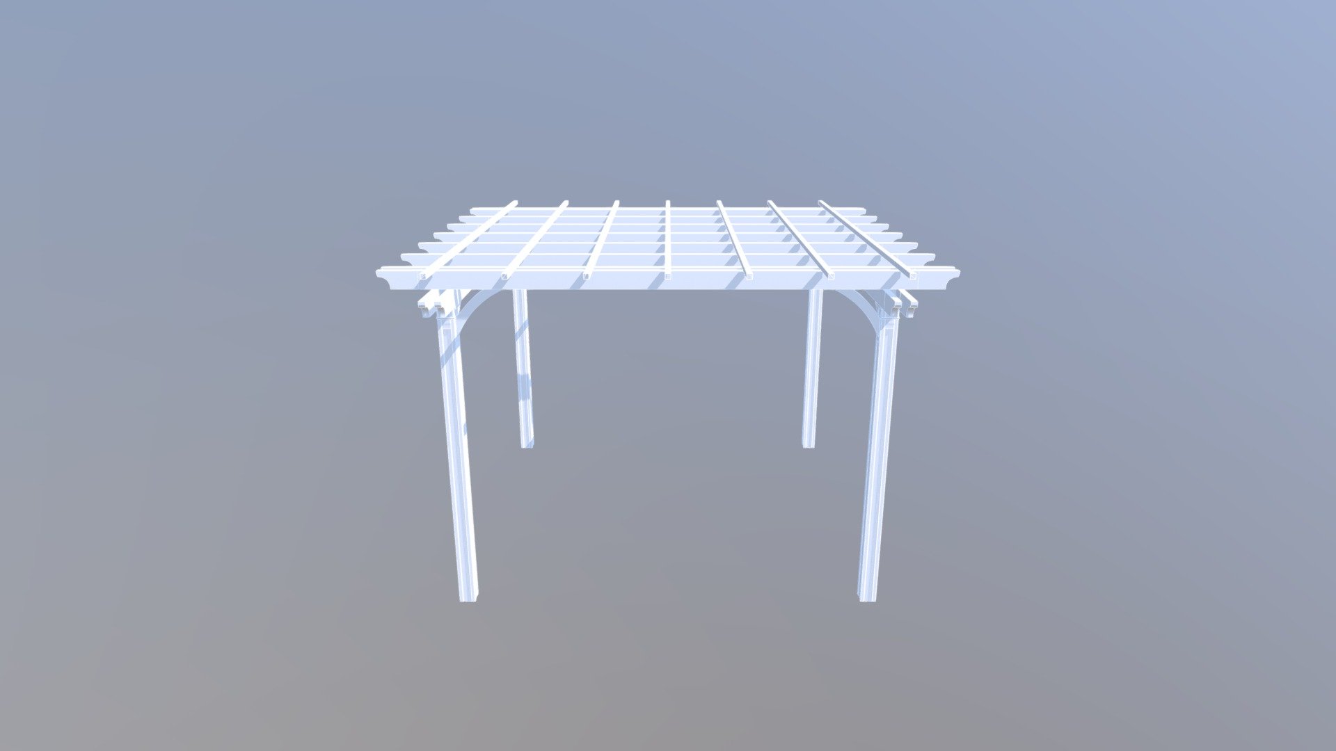 Пергола 2 - 3D model by ubesedki [e20333f] - Sketchfab
