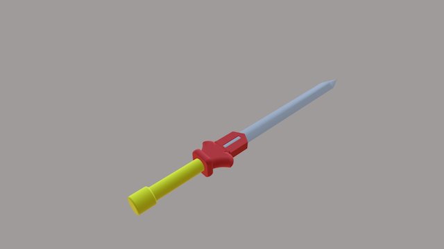 Long Bow Sword 3D Model
