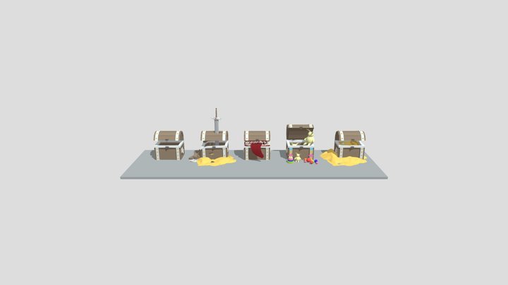 сундук 2 3D Model