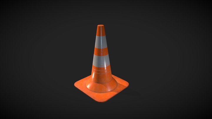 Safety Cone 3D Model