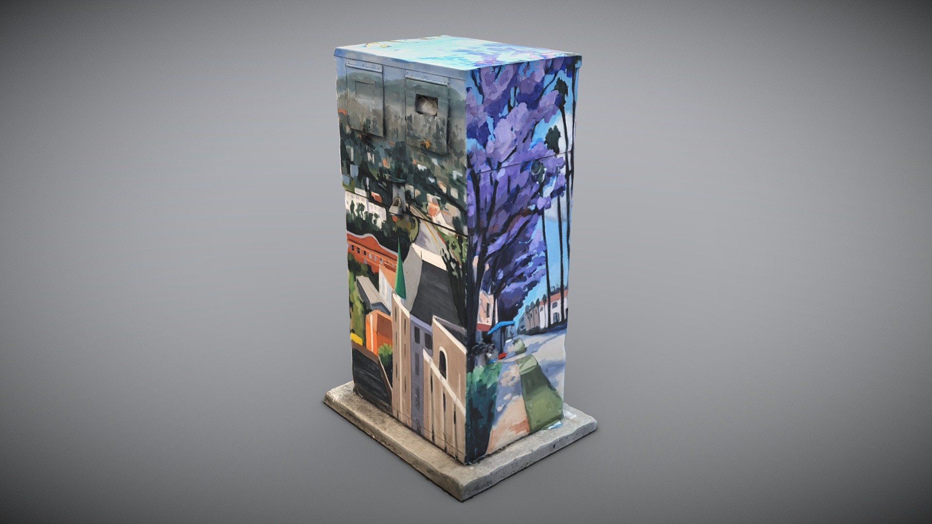 Electrical Box Street Art - 3D model by PhotoGramGear [e205c02] - Sketchfab