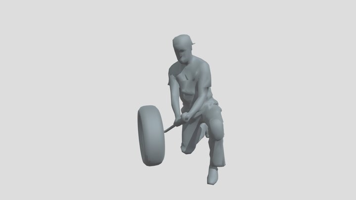Lowpoly Car Mechanic – Modello 3D gratuito STL