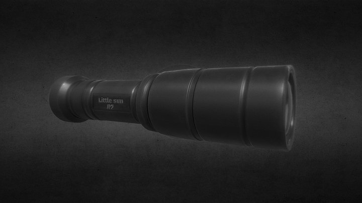 Flashlight Game-Ready 3D Model