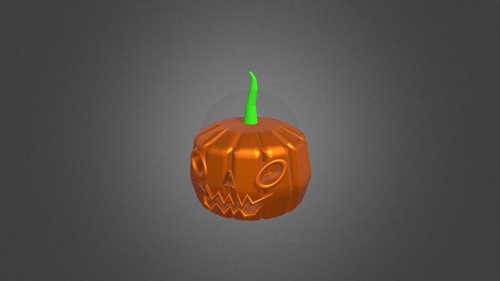 pumpkin head halloween object 3D Model