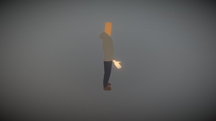 PaperBagCharachter 3D Model