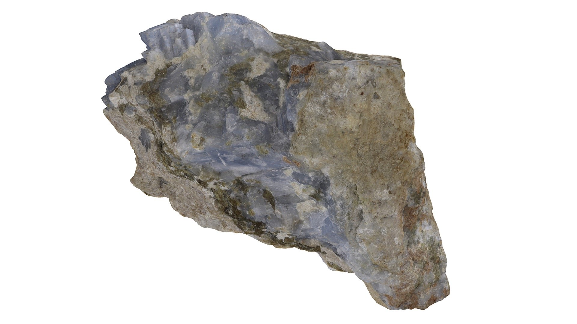 Spurrite on blue calcite 5-30-2020 - Download Free 3D model by ...