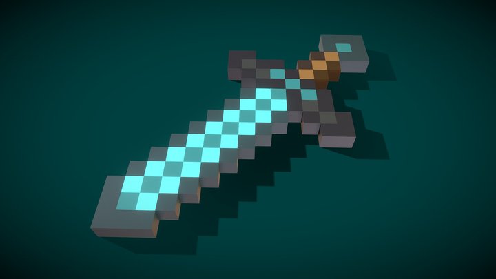 Minecraft-sword 3D models - Sketchfab