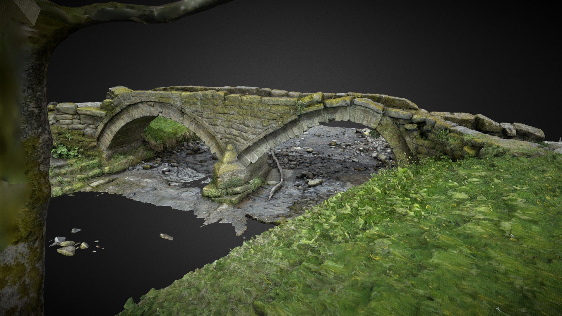 Wycoller Pack-Horse Bridge - 3D model by Christians - The Survey Company  (@ChristiansTheSurveyCompany) [e20cdb5], image size:1920x1080