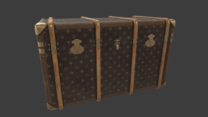 Steamer Trunk 3D Model