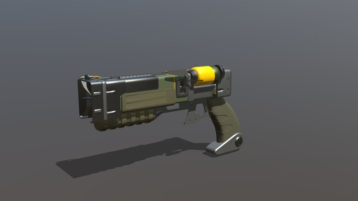 AER9 laser gun 3D Model