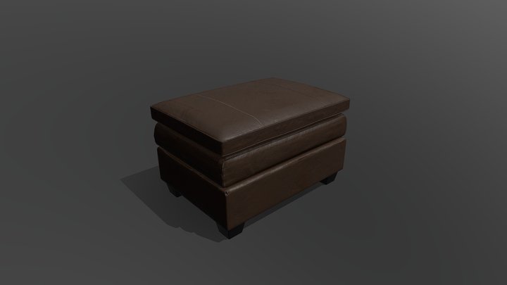 PBR footstool 3D Model
