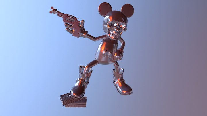 Mickey Skull 3D Model