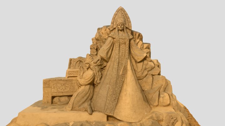 Mistress of Copper Mountain. My sand sculpture 3D Model