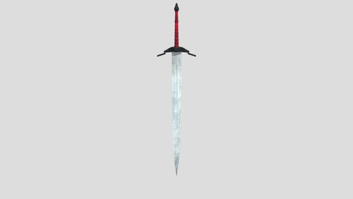 Jim Tech textured sword 3D Model