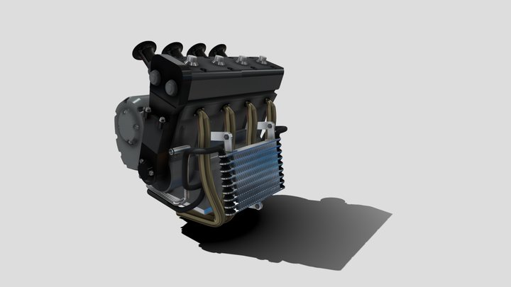 yamaha r1 engine 3D Model