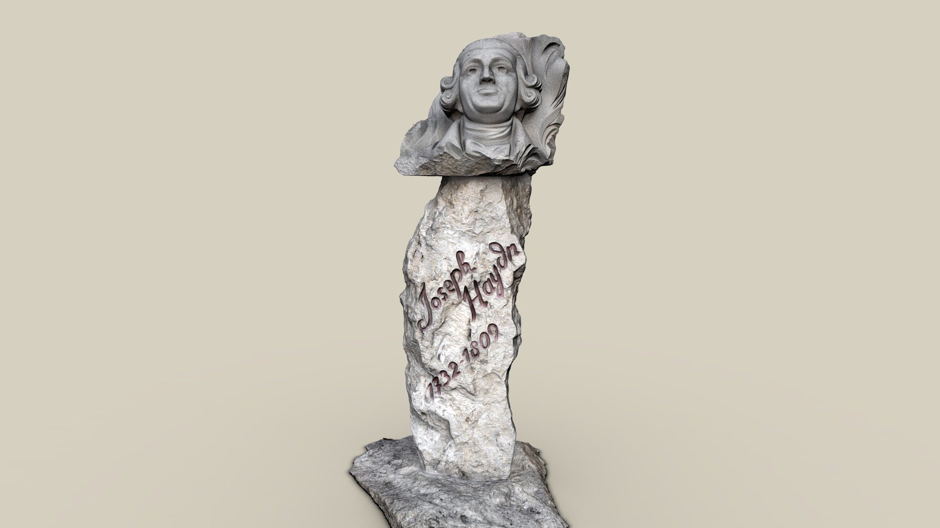 Joseph Haydn — Sketchfab embed 3D viewer