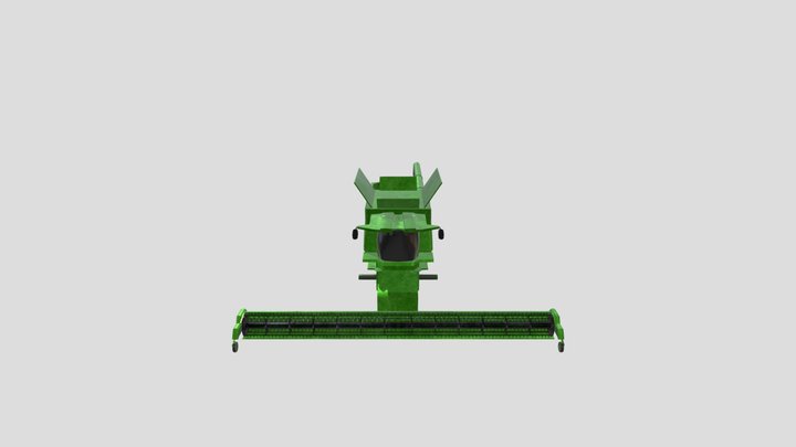 John Deere Harvester Level Up 3D Model