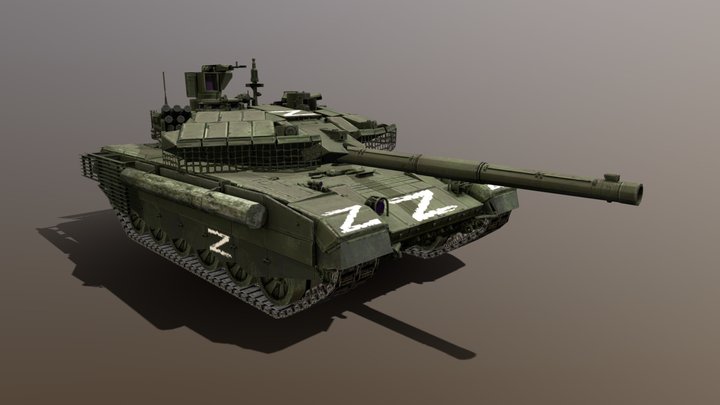 Russian T-90M3 – Gratis 3D-model STL