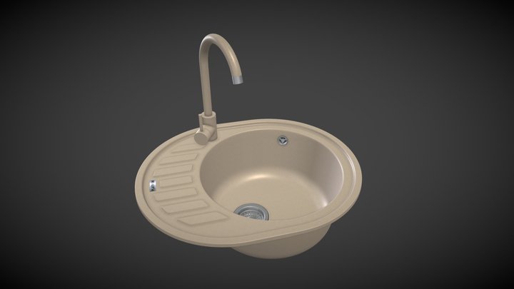 kitchen sink SOUL 6250 3D Model