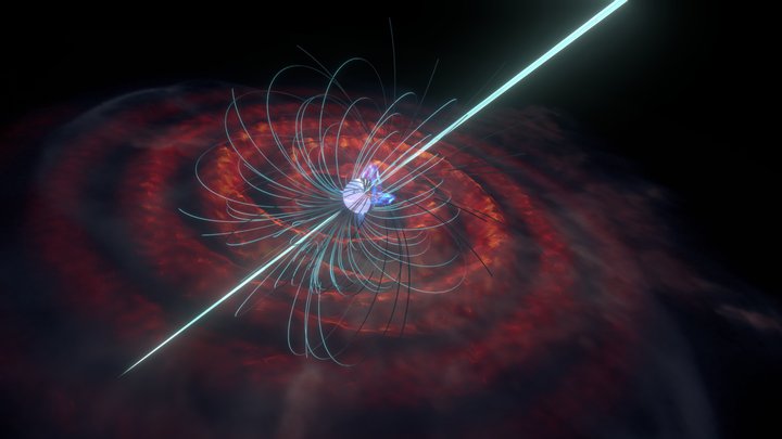 Pulsar, a magnetized rotating neutron star II 3D Model