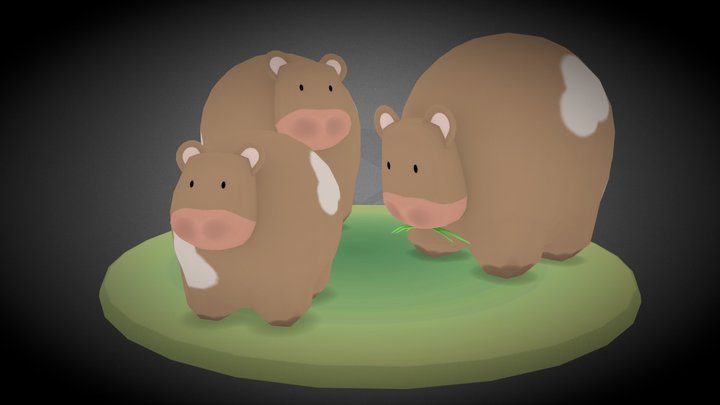 Cows 3D Model