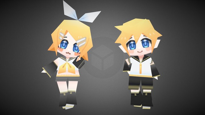VOCALOID Kagamine Rin/Len 3D Model