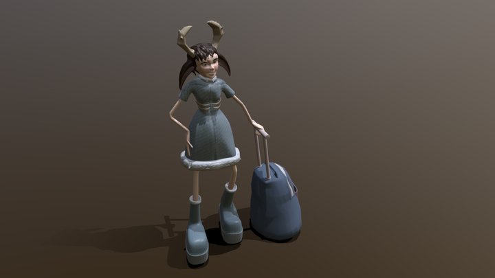 Wendigo Character model 3D literacy 3D Model